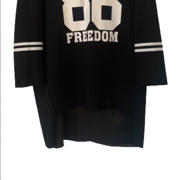 Varsity High Low Hem Hooded dress - Picture 3 of 8